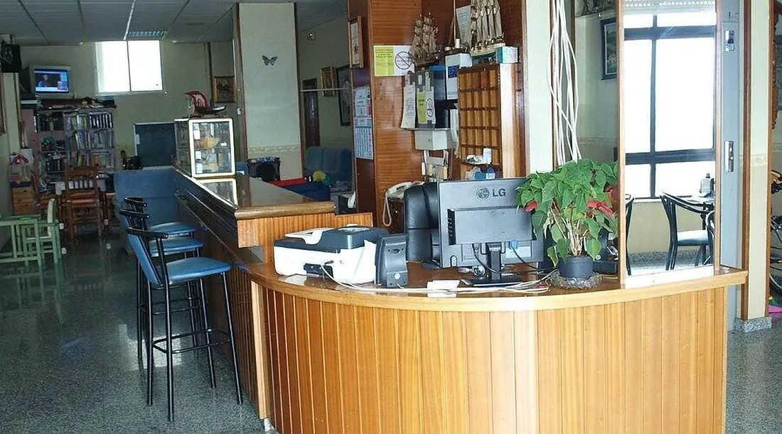 Recepción del Hostal Carolinas
